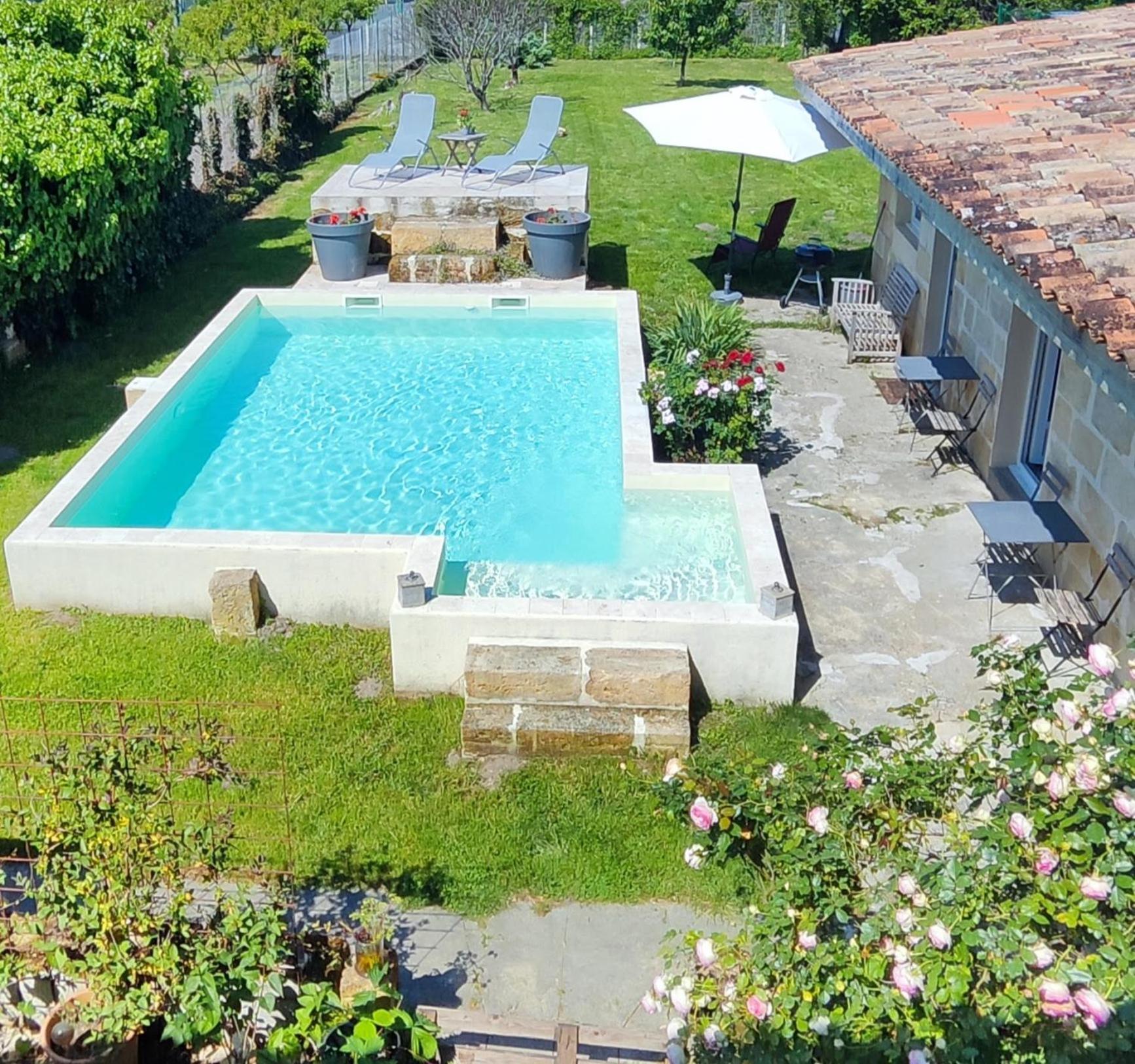 Jolie Villa Avec Piscine Dans Le St Emilionnais Sainte-Terre Экстерьер фото